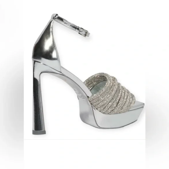Jonathan Simkhai Lena Multi Strap Crystal Platform Sandal - Picture 4 of 8
